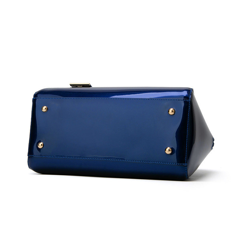 2023 patent leather women's bag glossy bridal bag foreign trade women's bag new handbag European and American shoulder crossbody bag