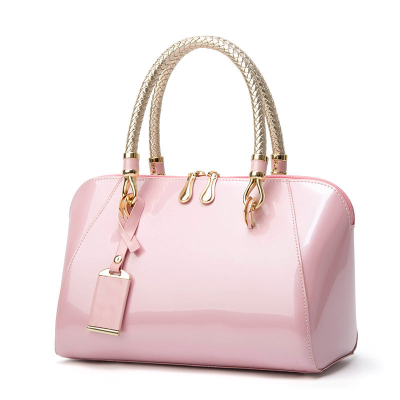 2023 patent leather women's bag glossy bridal bag foreign trade women's bag new handbag European and American shoulder crossbody bag