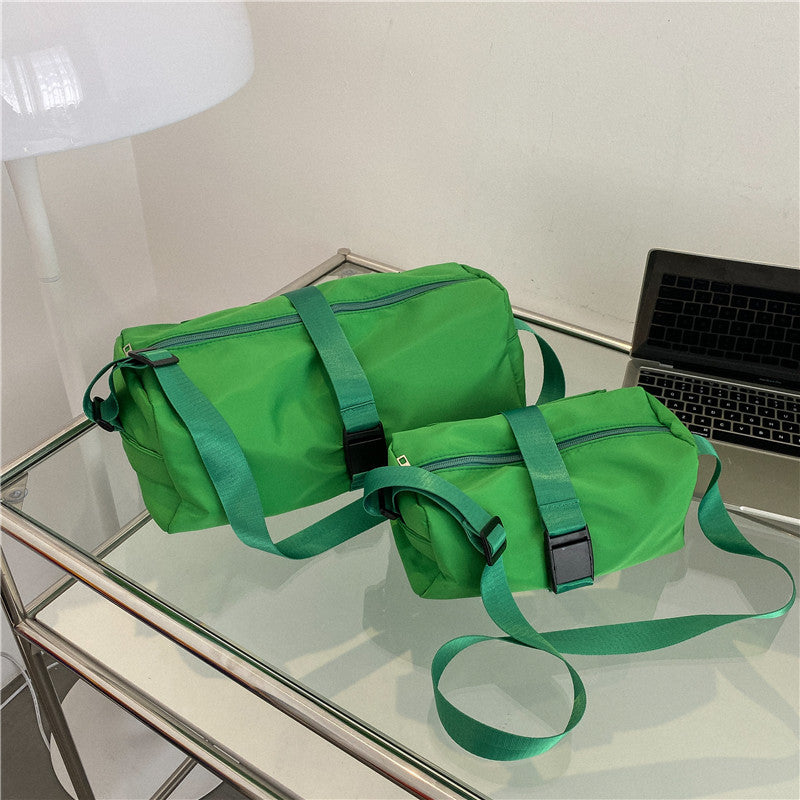 Oxford cloth Japanese trendy brand crossbody bag women's shoulder bag Korean version solid color shoulder bag casual back versatile commuter bag