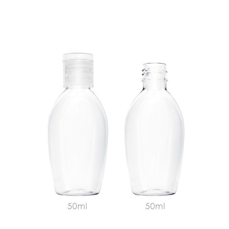 50ml transparent plastic packaging bottle alcohol lotion refill bottle alcohol disinfectant empty bottle sample sampling bottle