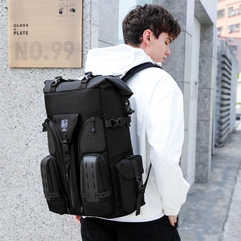 ozuko's new waterproof tactical backpack outdoor trendy men's backpack shoulder large capacity travel baseball bag