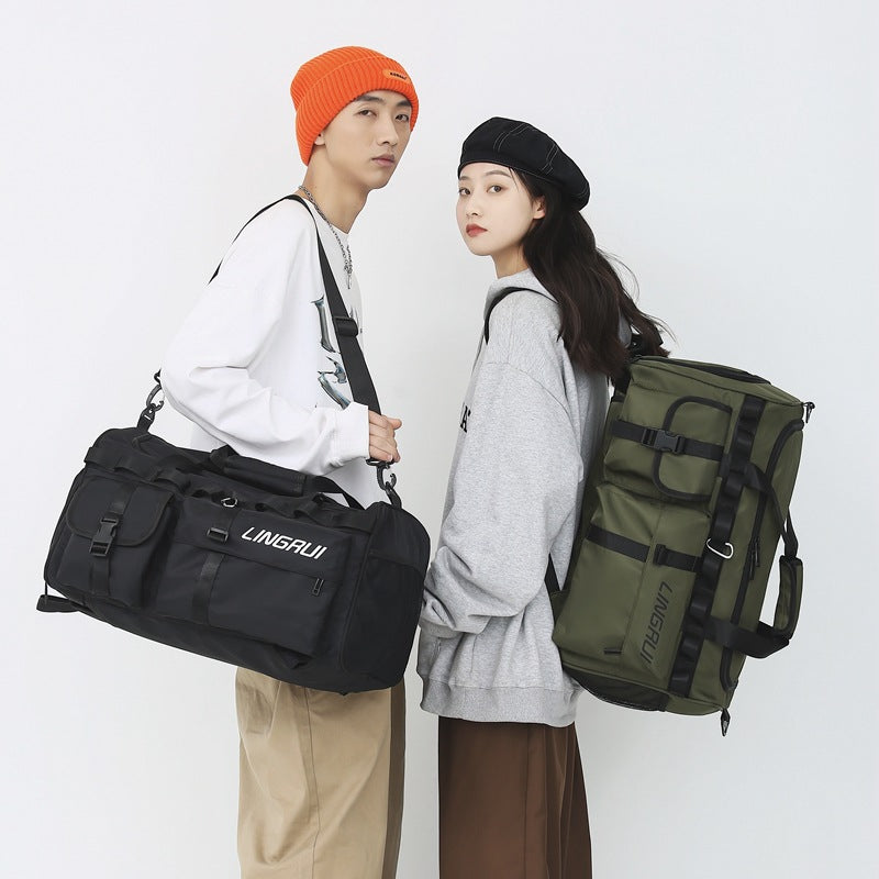 Multi-purpose shoulder crossbody bag portable large capacity lightweight travel bag backpack duffel bag sports fitness bag