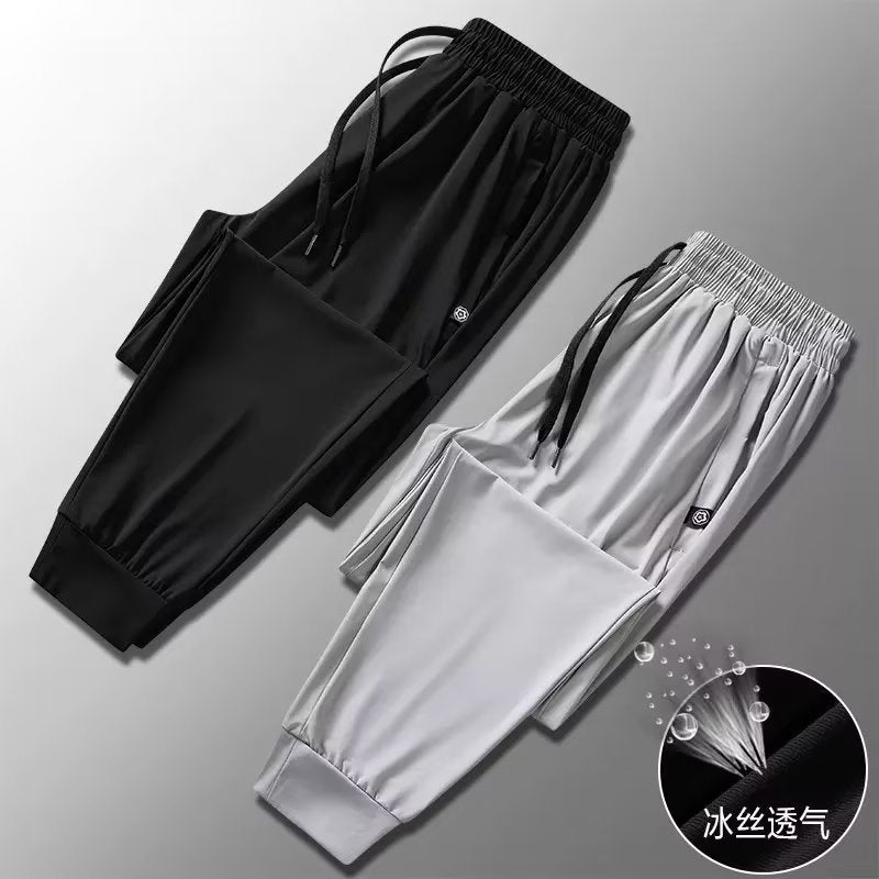 裤子男宽松百搭潮流春季男士休闲裤束脚长裤韩版小脚裤大码运动裤
