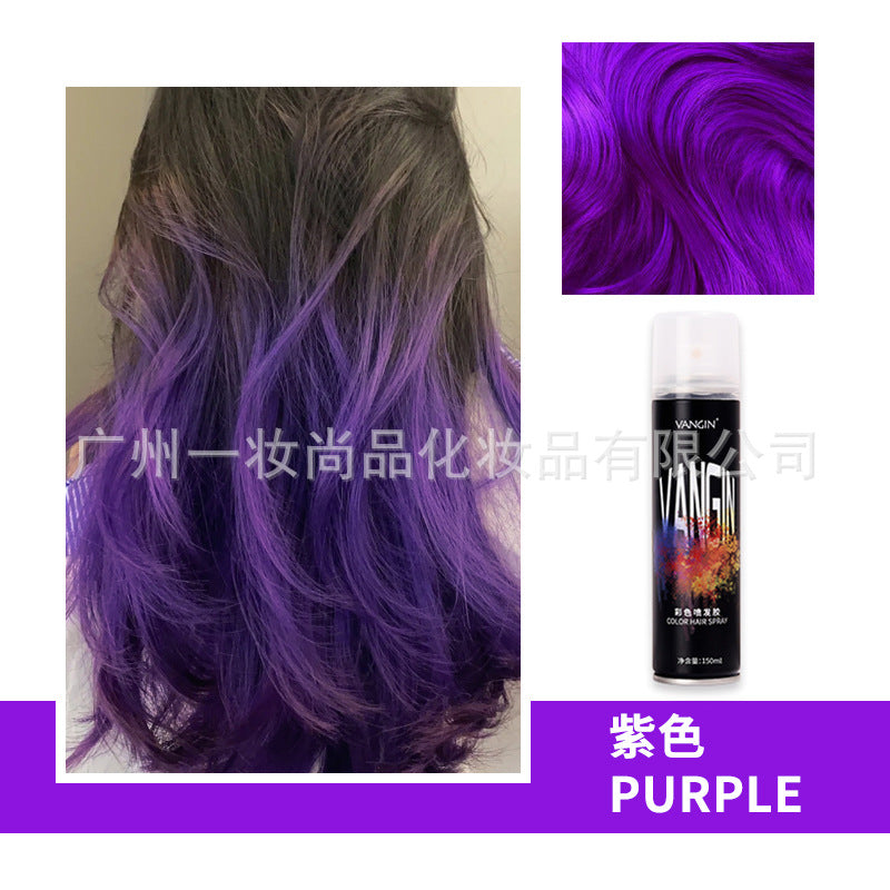 Factory direct sales disposable hair dye spray dye cream spray hair spray artifact pen black washable