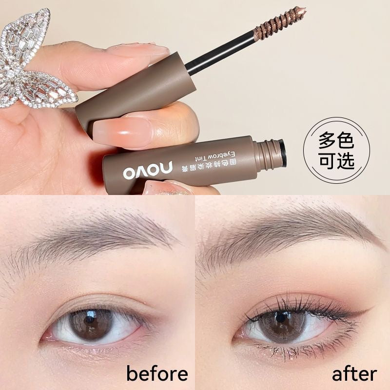 NOVO solid color long-lasting eyebrow dyeing cream is waterproof and sweat-proof, does not fade and does not smudge, three-dimensional natural eyebrows with clear roots