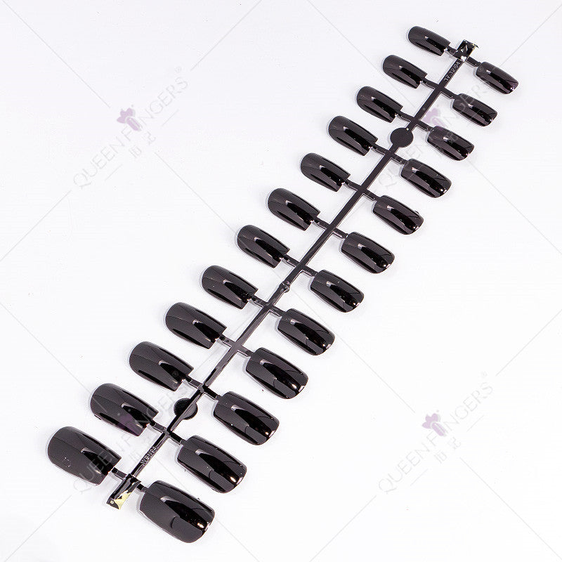 Zhifei manicure finished product 24 pieces of electroplated magic mirror Internet celebrity chameleon neon nail patches nail wear