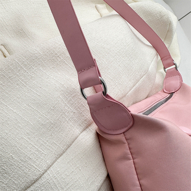 Internet celebrity popular small square bag for women 2023 spring Oxford cloth shoulder bag new trendy fashion versatile crossbody bag