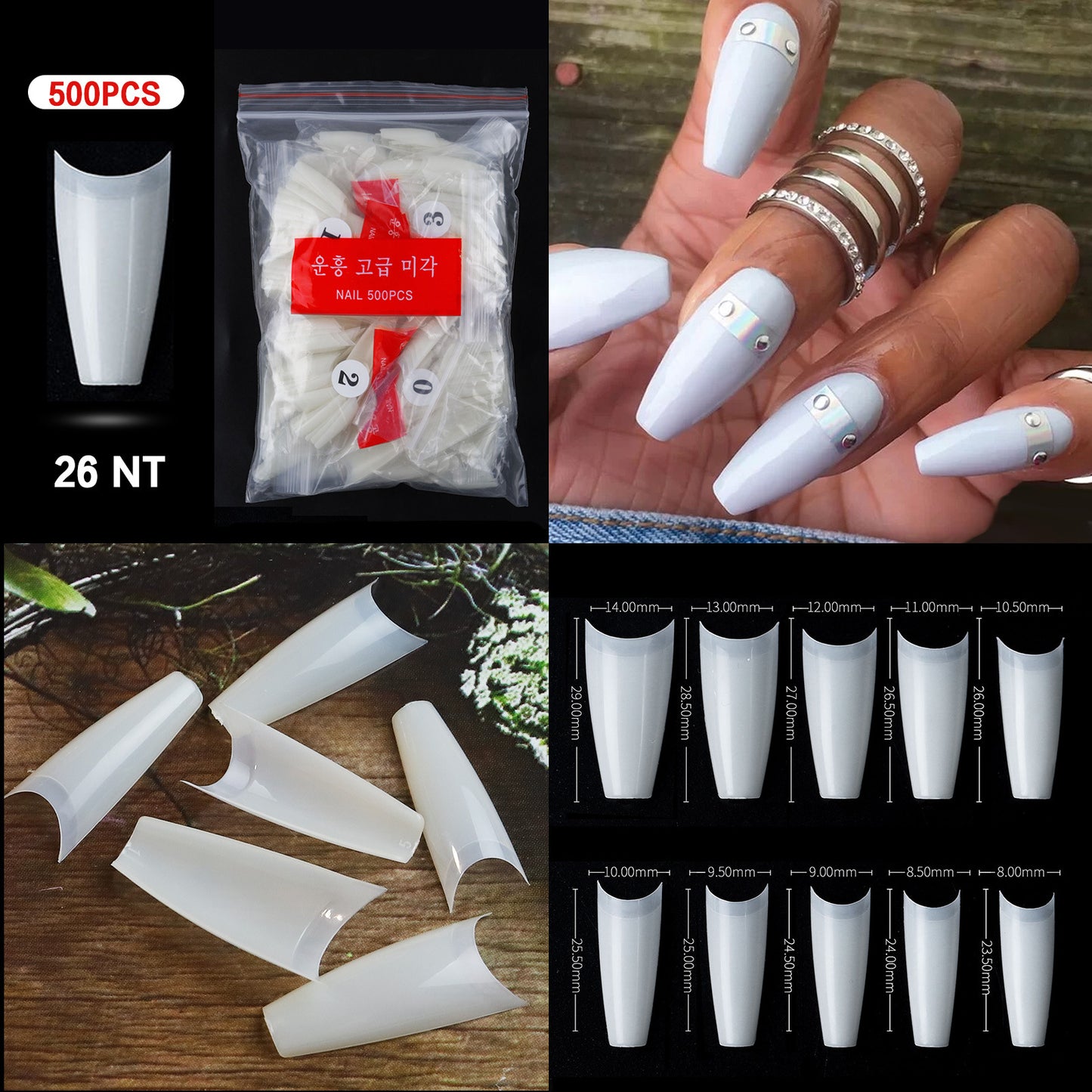 Cross-border nail manicure French style full patch half patch fake nail patch handmade wear manicure factory wholesale