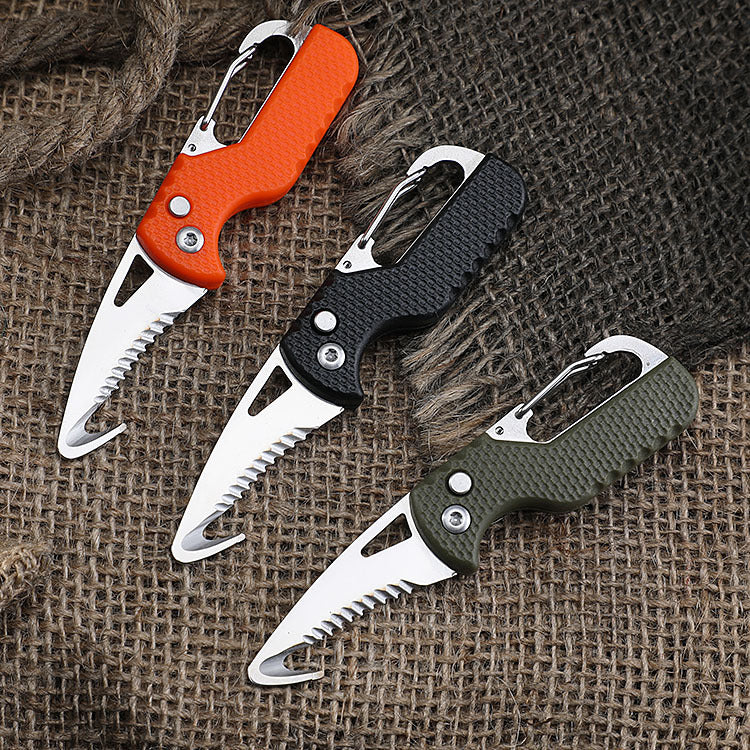 Portable multi-functional express parcel opener keychain serrated hook  portable package opening tool mini box opener – 7 MART