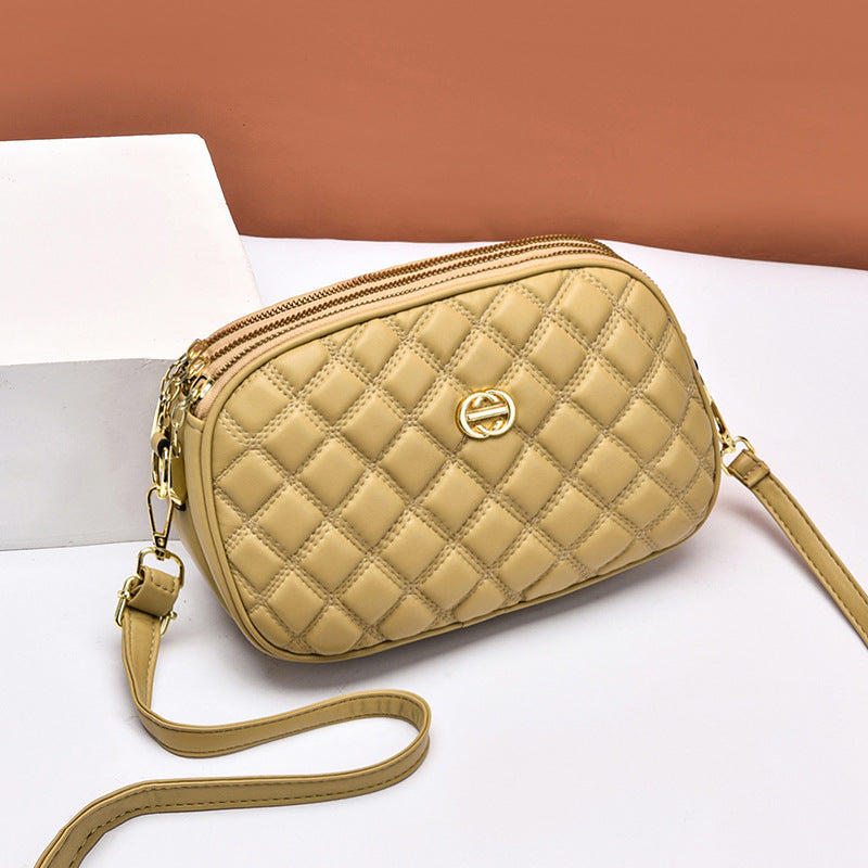Factory direct sales bags for women 2022 new textured crossbody bag soft leather high elastic fashion versatile shoulder bag mobile phone bag
