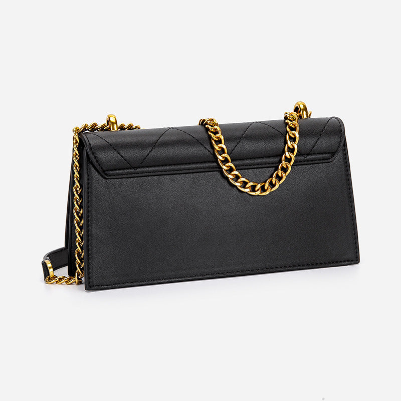 2023 Spring and Summer New Women's Bags Versatile Diamond Chain Bags Niche Solid Color Underarm Small Square Bags Fashion Shoulder Bags