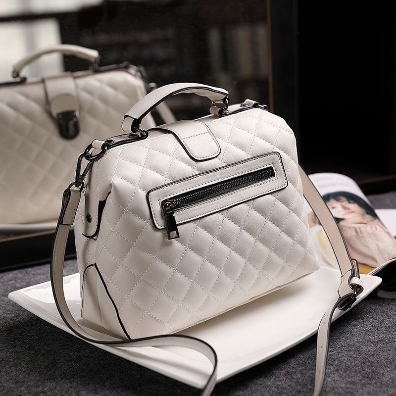 Lock women's bag shoulder bag European and American fashion women's bag cross-border Amazon bag 2023 new doctor handbag