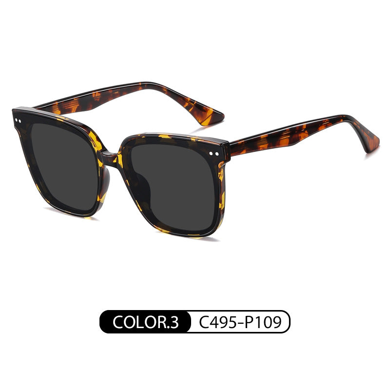 Live broadcast of the same gm sunglasses male polarized sunglasses TR7507 propionic acid pin leg big frame sunscreen sunglasses female