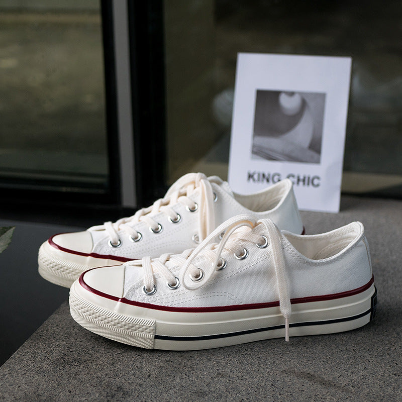 Small white shoes women's 2022 new casual all-match classic canvas shoes Korean version of ulzzang sneakers A17