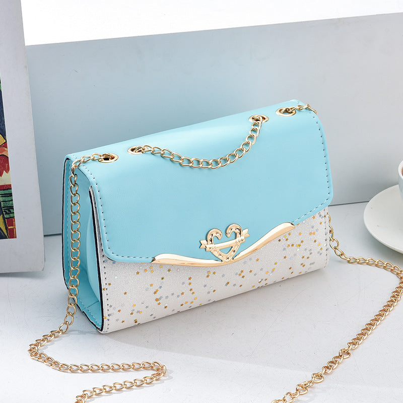 Factory direct sales bags for women cross-border new chain crossbody bag sequined fashion shoulder bag Korean version ladies mobile phone bag
