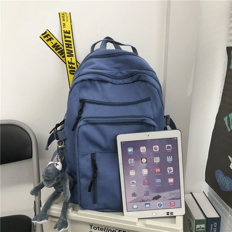 Backpack 2023 new trendy large-capacity schoolbag female Korean version Harajuku ulzzang high school college student ins backpack