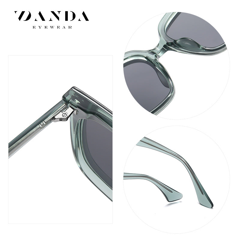 Live broadcast of the same gm sunglasses male polarized sunglasses TR7507 propionic acid pin leg big frame sunscreen sunglasses female