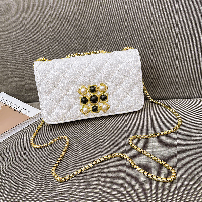 New Trendy Women's Bags 2021 Spring Bags Women's Fashion Shoulder Bags Small Korean Style Diamond Women's Bags Crossbody Bags