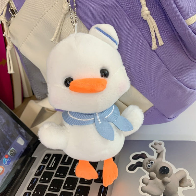 Cartoon plush toy bag pendant wholesale cute blush bear small pendant backpack keychain street stall supply