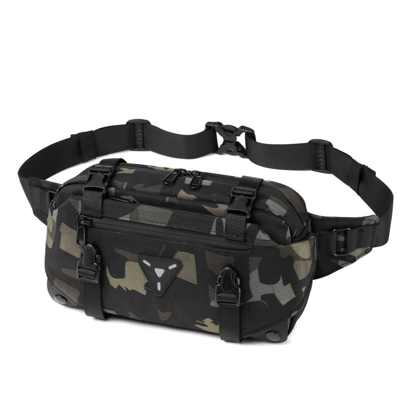 Ozuko sports riding motorcycle waist bag wholesale camouflage men's crossbody bag cross-border waterproof men's chest bag