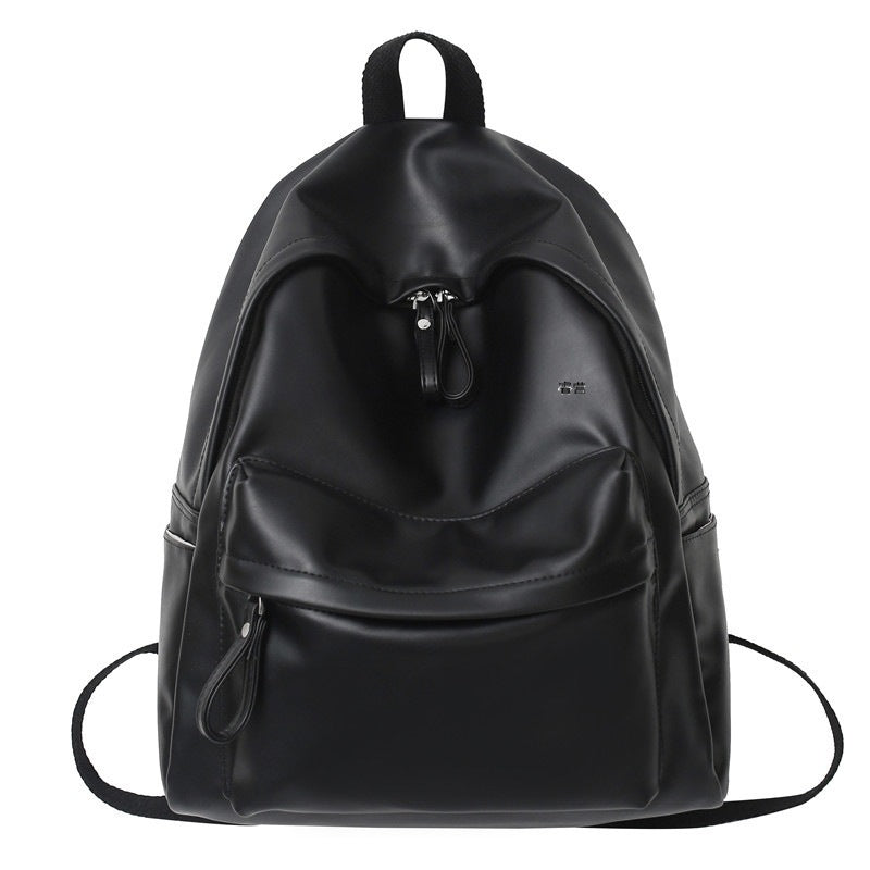 Backpack for women, Korean style Harajuku college student schoolbag, junior high school student simple solid color large capacity student backpack