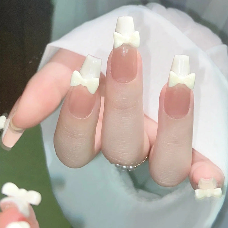 Handmade Nail Patch Wholesale Broken Diamond Love Warm Elf Nail Art Patch Finished Hot Girl Nail Patch Jelly Glue
