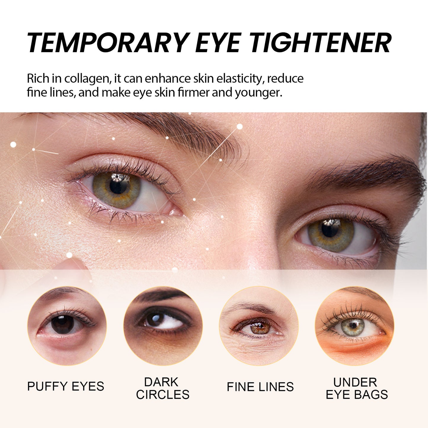 West&Month Firming Eye Cream reduces fine lines, eye bags, dark circles, nasolabial folds, crow's feet, and moisturizes eye skin