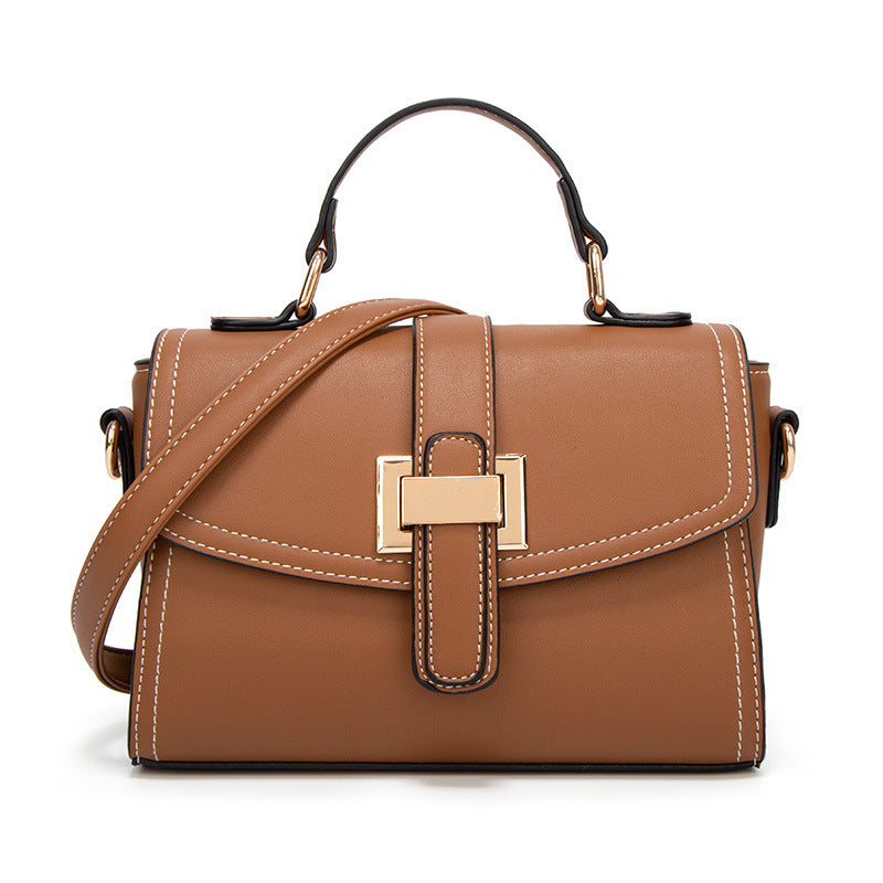 One piece drop shipping European and American women's small square bag 22 new Korean style fashion shoulder handbag simple crossbody bag women's bag