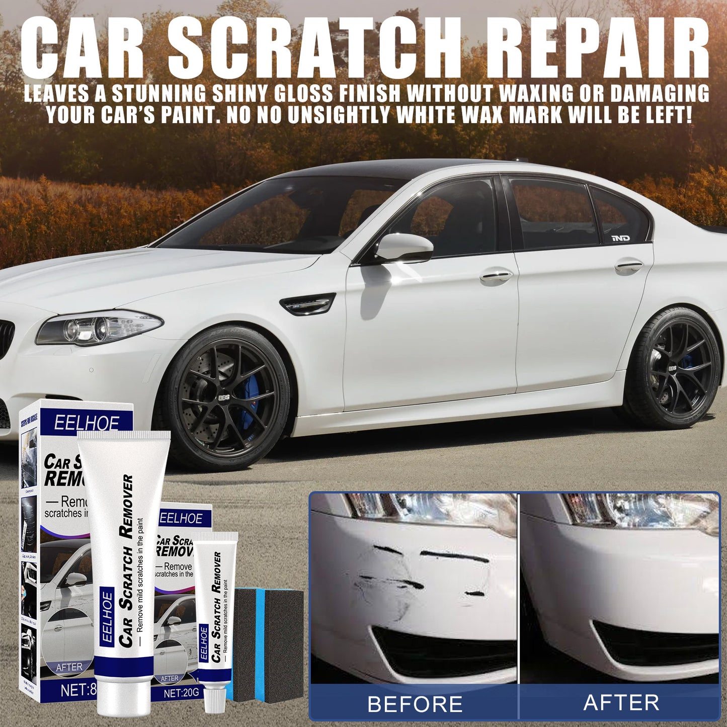 EELHOE scratch repair agent, scratch removal abrasive, car paint polishing wax, car scratch scratch repair wax