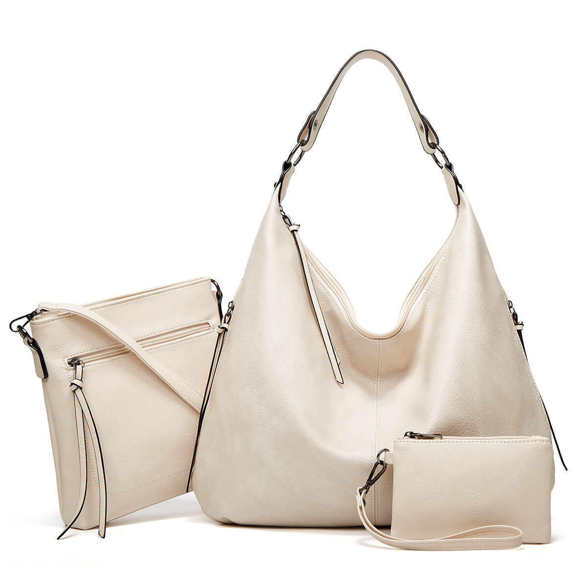 2023 New Women's Bag Large Capacity Tote Bag Soft Leather Simple and Attractive Bucket Bag One-shoulder Crossbody Mommy Bag