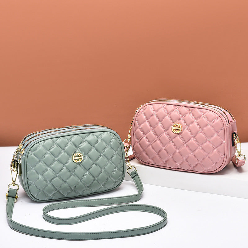 Factory direct sales bags for women 2022 new textured crossbody bag soft leather high elastic fashion versatile shoulder bag mobile phone bag