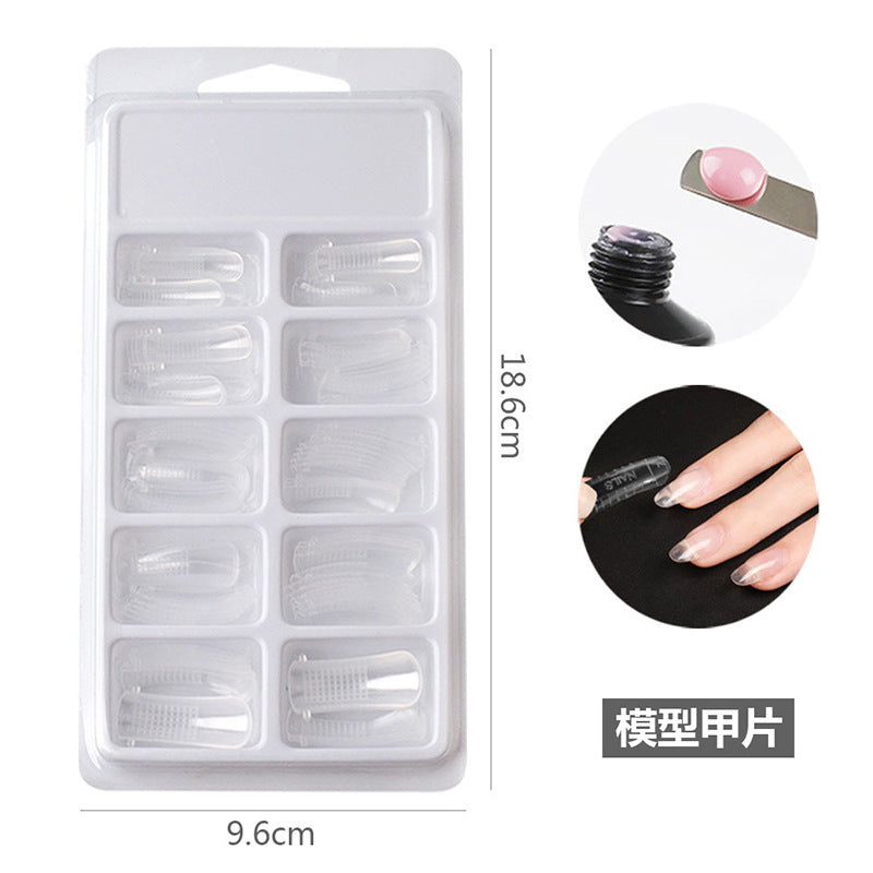 Cross-border nail manicure French style full patch half patch fake nail patch handmade wear manicure factory wholesale