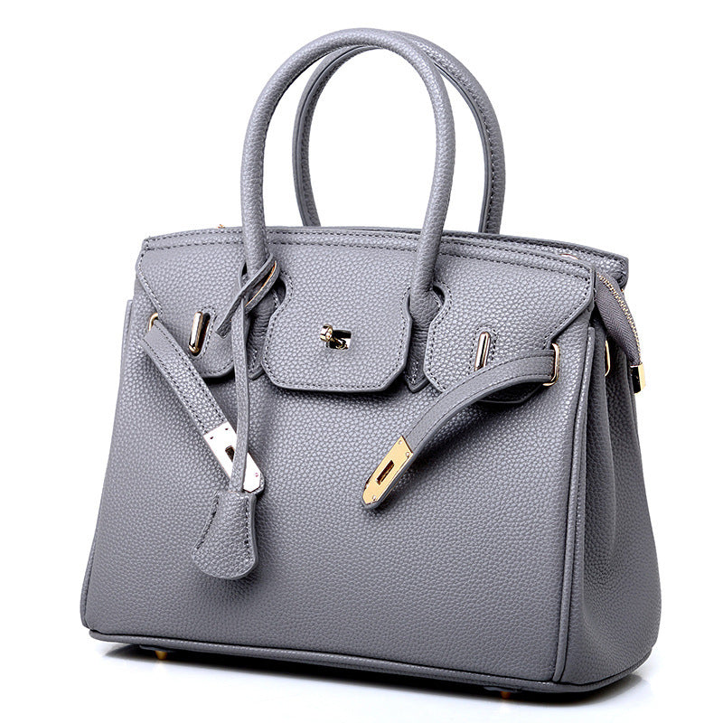 Guangzhou Bag Women 2023 New Women's Bag European and American Fashion Lychee Pattern Platinum Bag Diagonal Shoulder Ladies Handbag