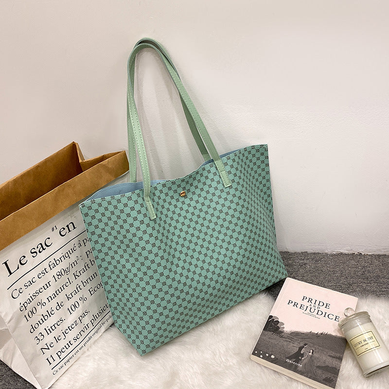 花料单肩购物袋2022ladies handbags外贸女包批发时尚托特包包女