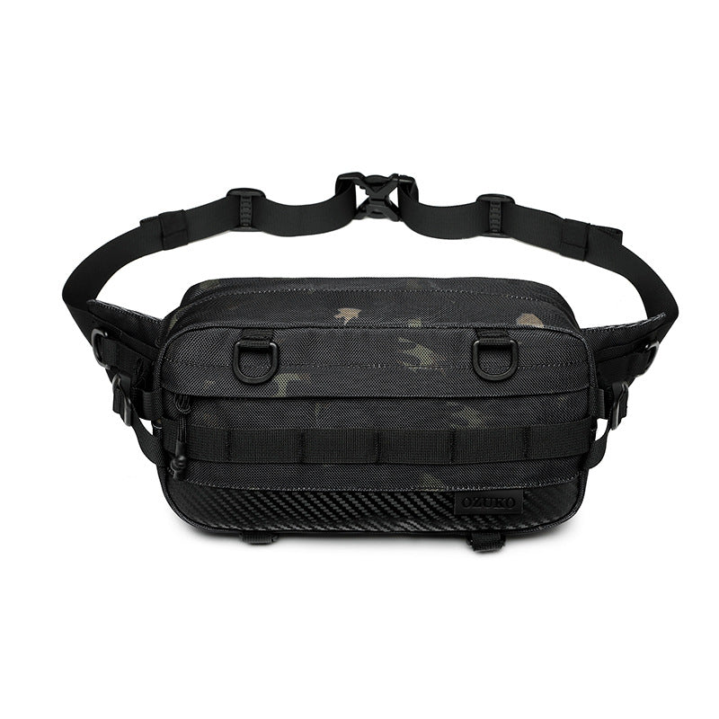 ozuko men's waist bag sports tactical tactical boys' crossbody bag outdoor trendy brand men's bag 2023 new style