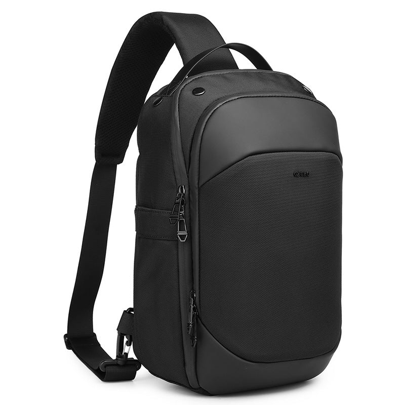 Ozuko new men's crossbody bag large capacity waterproof men's bag high-end business chest bag men's crossbody chest bag