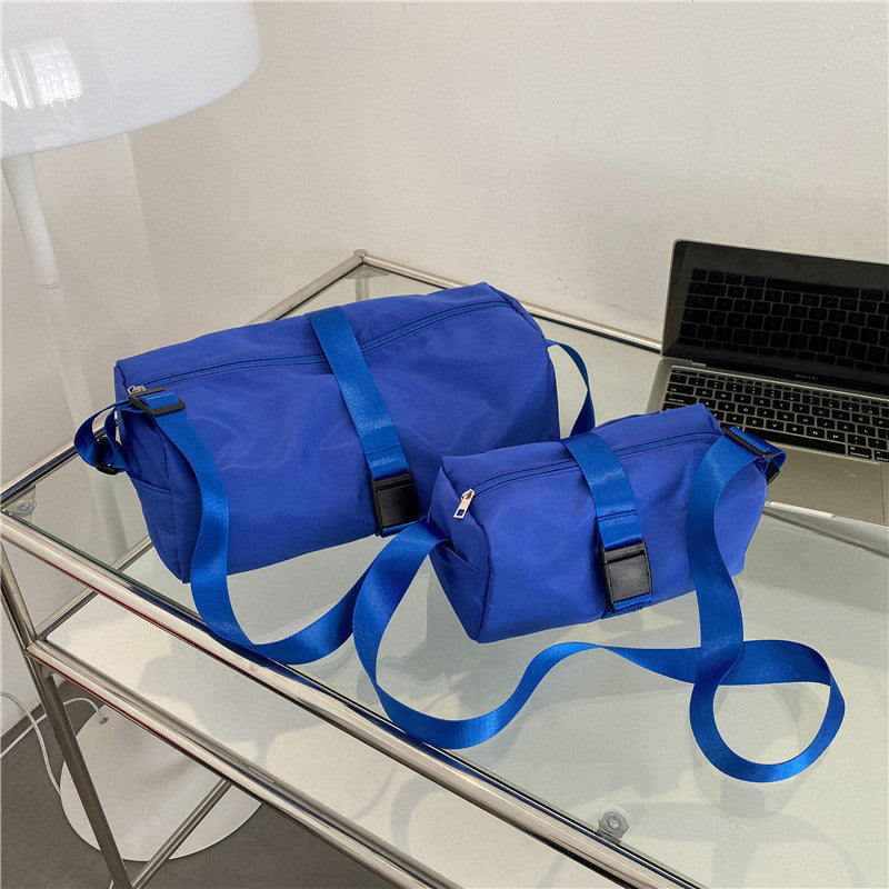 Oxford cloth Japanese trendy brand crossbody bag women's shoulder bag Korean version solid color shoulder bag casual back versatile commuter bag