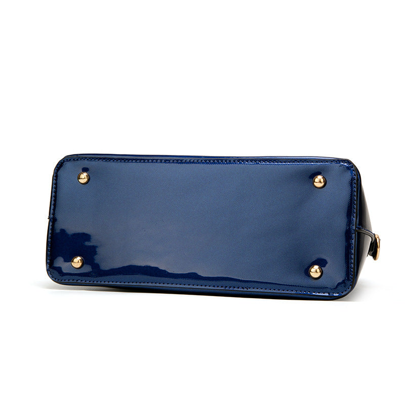 2023 Patent Leather Women's Bag Glossy Handbag Crossbody Bag European and American Fashion Shell Shoulder Women's Bag Guangzhou Wholesale