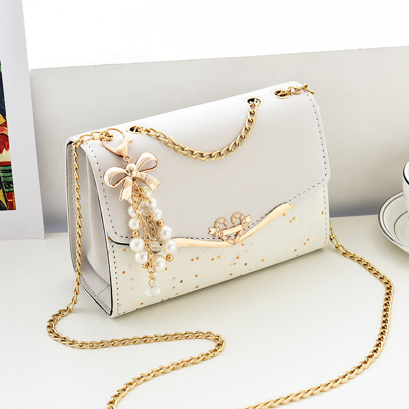 One piece drop shipping bag women's bag wholesale crossbody bag sequined shoulder bag Korean style women's shoulder bag mobile phone bag coin purse