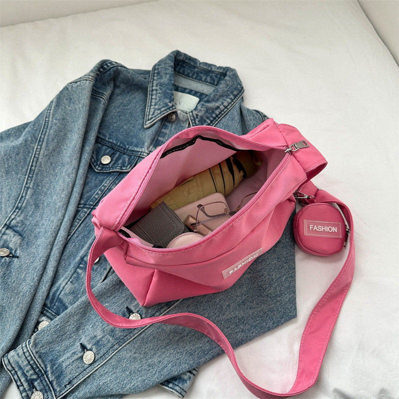 Bags for Women 2023 New Autumn and Winter Trendy Korean Version Large Capacity Crossbody Bag Casual Versatile Fashion Lightweight Oxford Bag