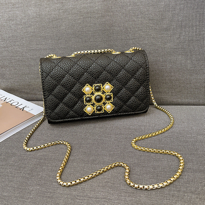 New Trendy Women's Bags 2021 Spring Bags Women's Fashion Shoulder Bags Small Korean Style Diamond Women's Bags Crossbody Bags