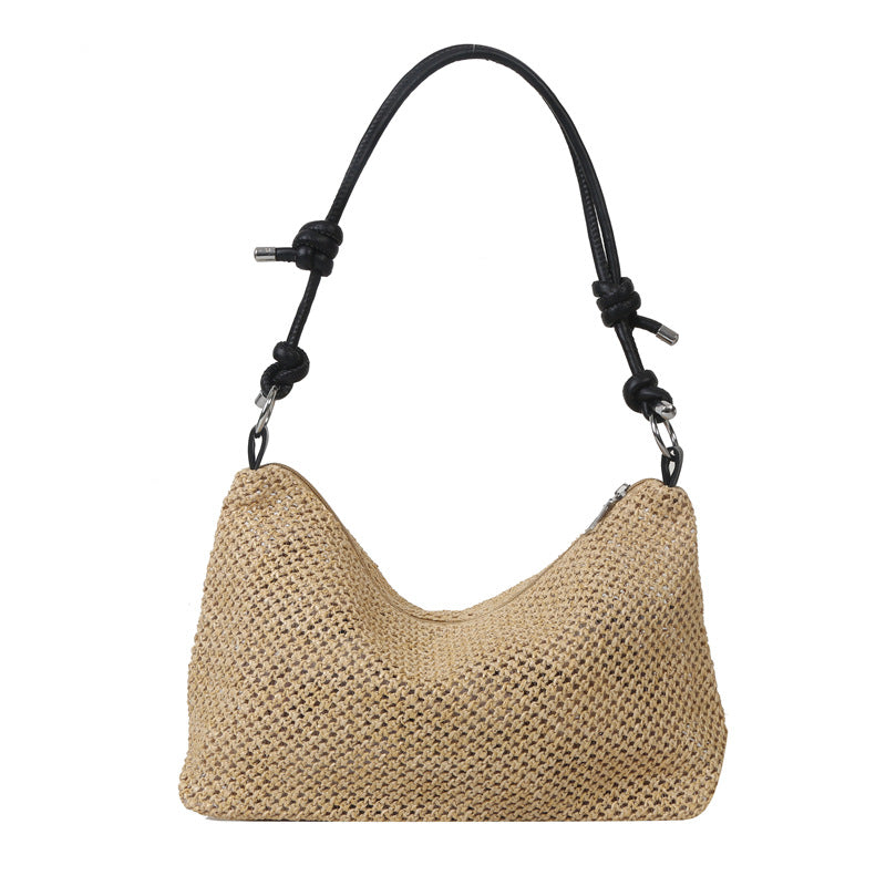 Handwoven bags for women 2023 new trendy fashion retro straw tote bag versatile large capacity shoulder bag for women