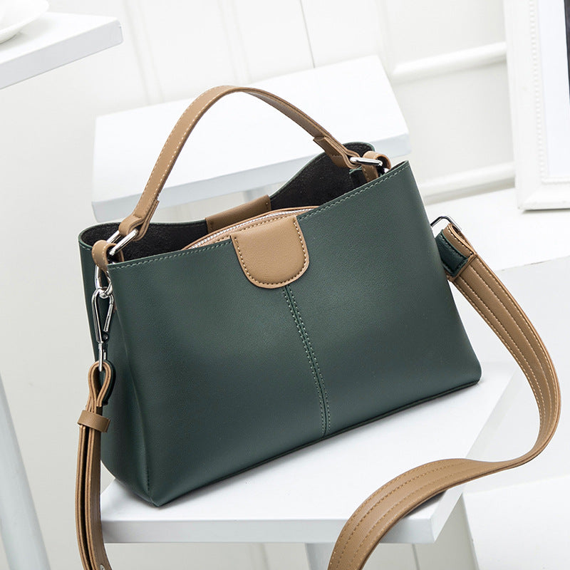 Bags for Women 2023 New Trendy Women's Bags Contrast Color Handbags Fashionable Temperament Bucket Bags Single Shoulder Crossbody Bags Wholesale