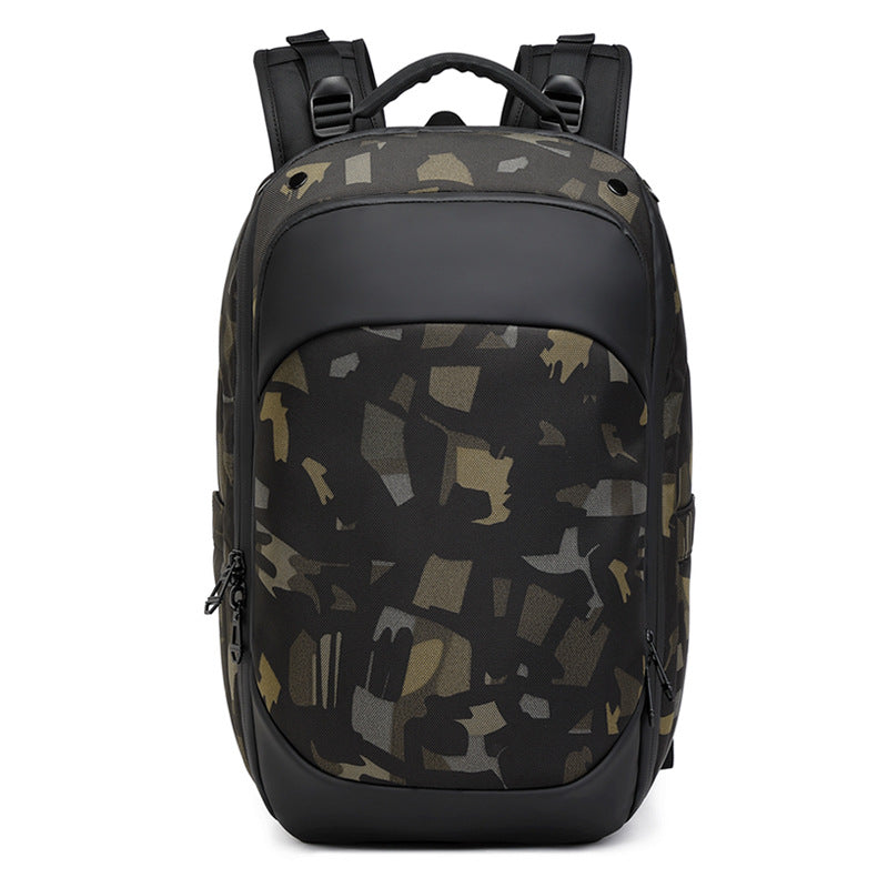 Ozuko Business Backpack Lightweight Waterproof Computer Backpack Business Male College Student Schoolbag Backpack Good-looking