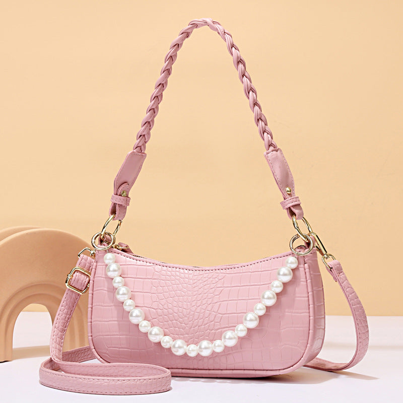 Factory direct sales bags for women 2022 new beaded armpit bag, fashionable and versatile single shoulder crossbody bag, high-end and stylish