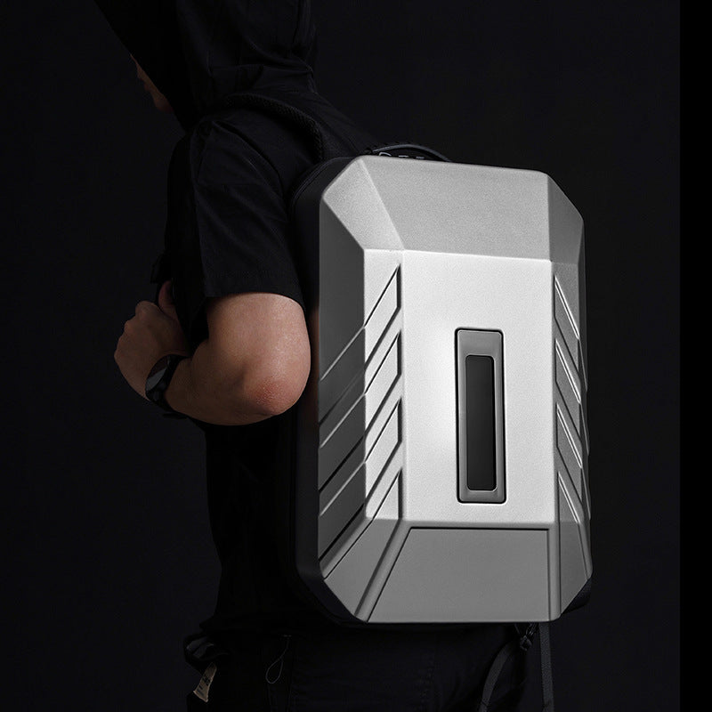 ozuko new business backpack men's PC hard shell computer bag smart trendy cool LED men's backpack backpack