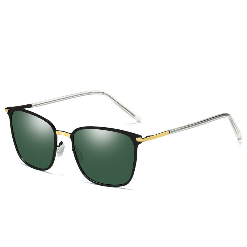 Men's Sunglasses New Arrival Square Frame Polarized Sunglasses P0864 Metal Driver Night Vision Sunglasses