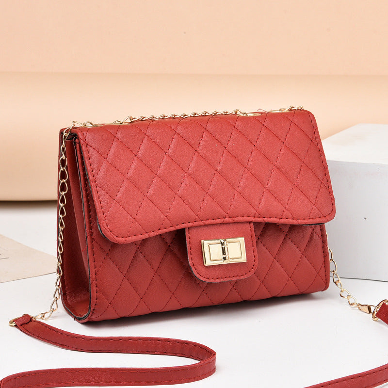 Factory direct sales bags for women 2023 new Korean version versatile rhombus chain bag small fragrant style single shoulder crossbody small square bag
