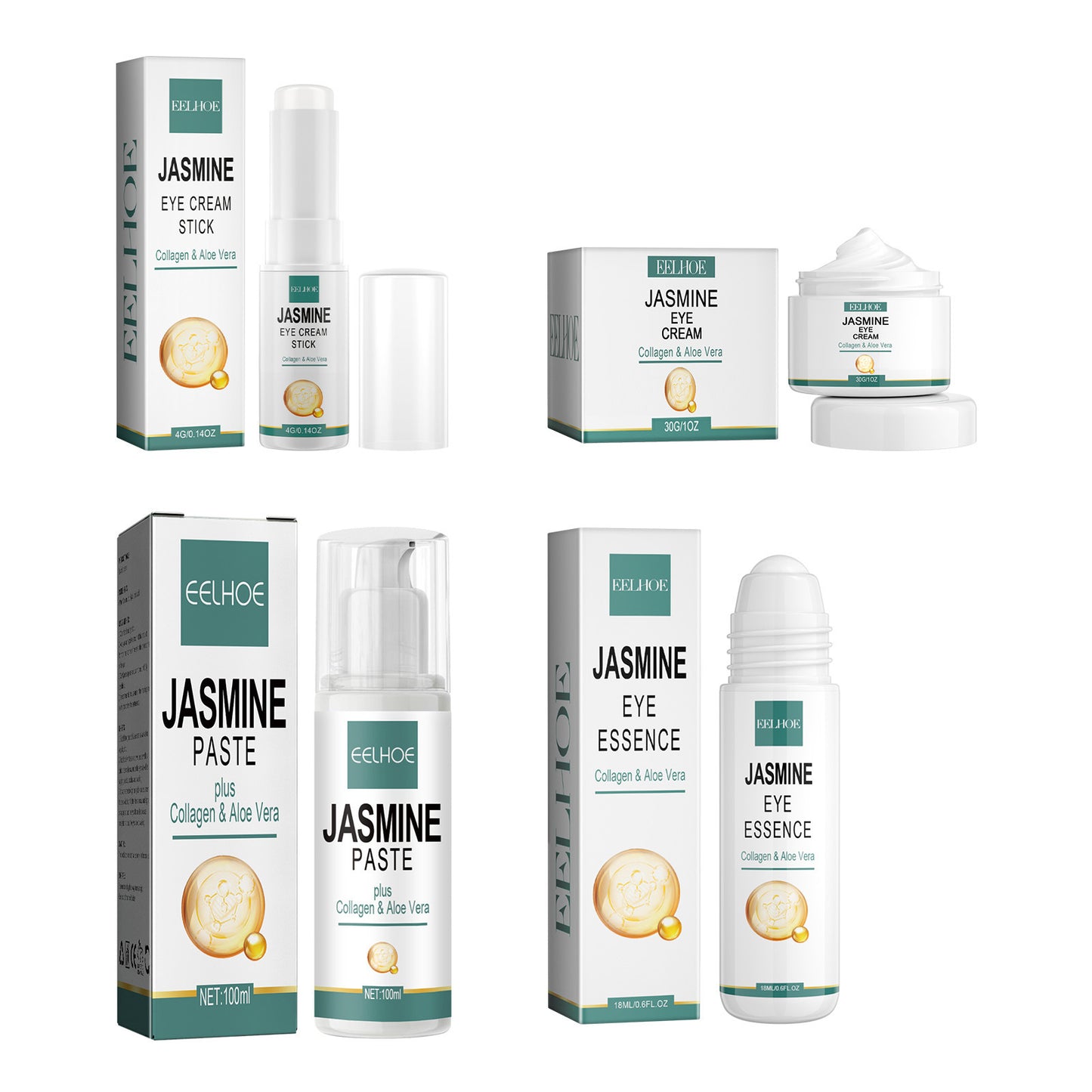 EELHOE Anti-Aging Eye Series မှ Deep Moisturizing Smoothing Eye Bags Care Anti-aging Eye Cream Series မျက်လုံးတစ်ဝိုက်
