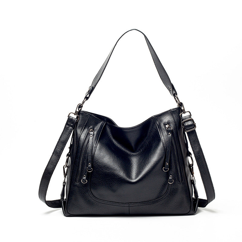 Cross-border new 2023 women's bag trendy fashion large-capacity tote bag handbag one-shoulder cross-body European and American retro large bag